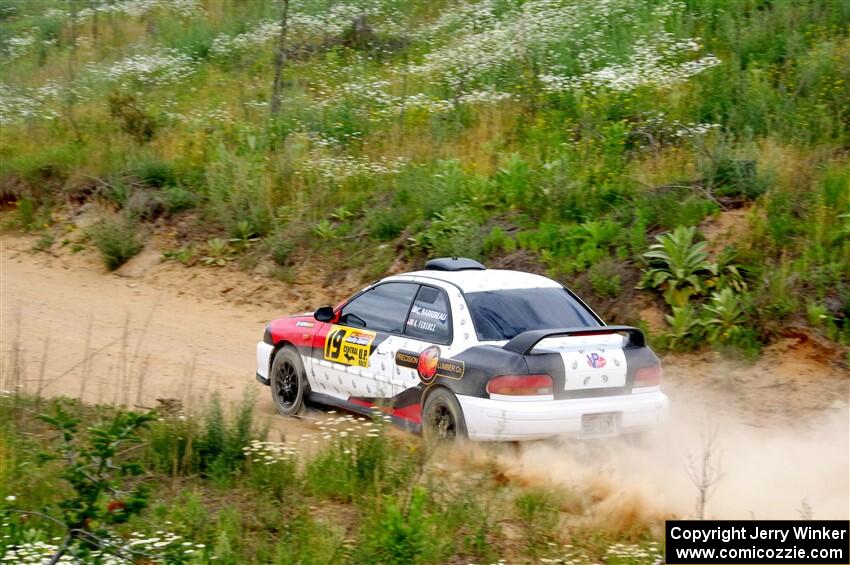 Chris Barribeau / Alex Ferencz Subaru Impreza RS on SS1, J5 North.