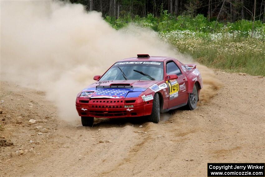 Al Dantes, Jr. / Zach Rondeau Mazda RX-7 LS on SS1, J5 North.