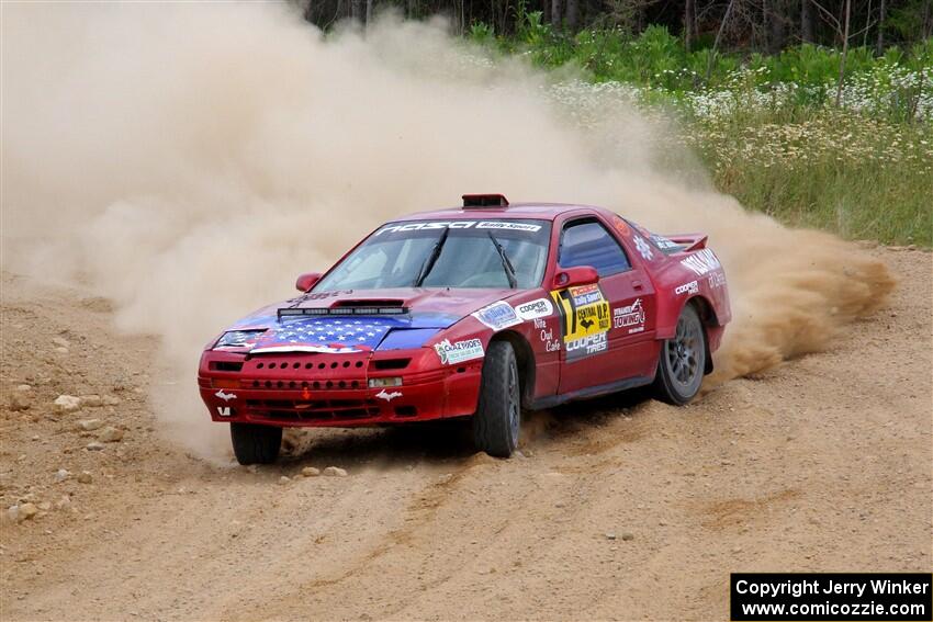 Al Dantes, Jr. / Zach Rondeau Mazda RX-7 LS on SS1, J5 North.