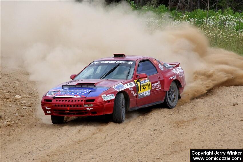 Al Dantes, Jr. / Zach Rondeau Mazda RX-7 LS on SS1, J5 North.