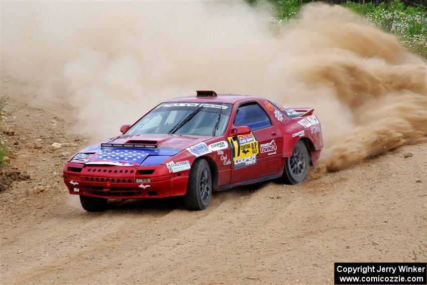 Al Dantes, Jr. / Zach Rondeau Mazda RX-7 LS on SS1, J5 North.