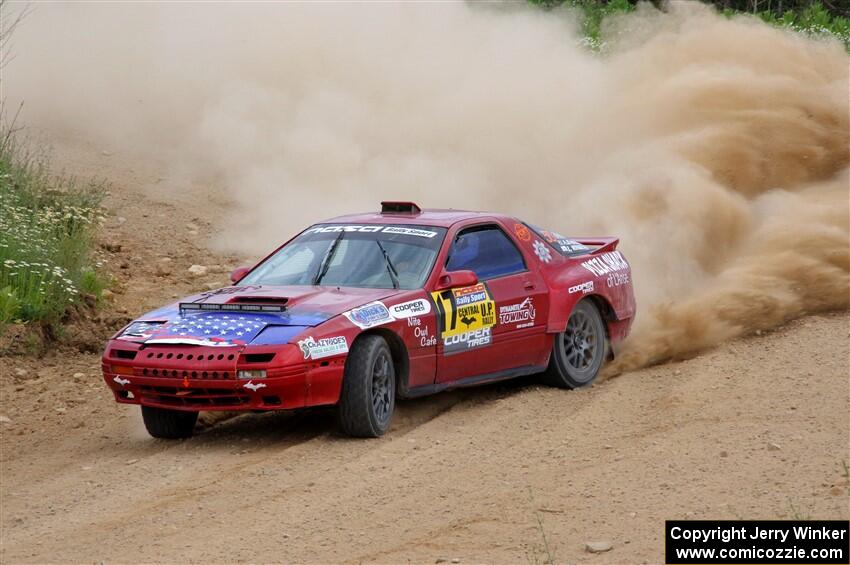 Al Dantes, Jr. / Zach Rondeau Mazda RX-7 LS on SS1, J5 North.