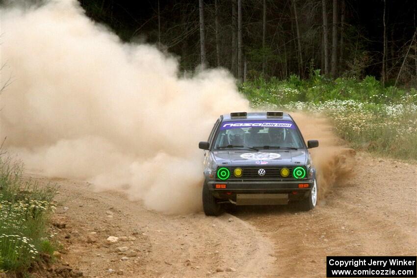 Cory Grant / Kevin Forde VW Jetta on SS1, J5 North.