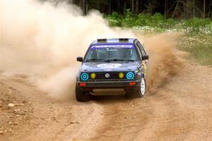 Cory Grant / Kevin Forde VW Jetta on SS1, J5 North.