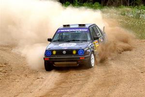 Cory Grant / Kevin Forde VW Jetta on SS1, J5 North.