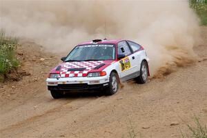 Sean Burke / Max Burke Honda CRX on SS1, J5 North.