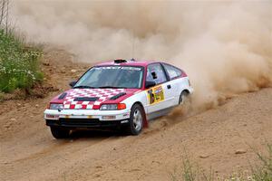 Sean Burke / Max Burke Honda CRX on SS1, J5 North.