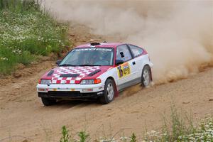 Sean Burke / Max Burke Honda CRX on SS1, J5 North.