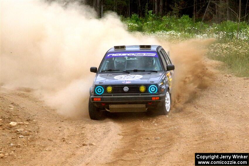 Cory Grant / Kevin Forde VW Jetta on SS1, J5 North.