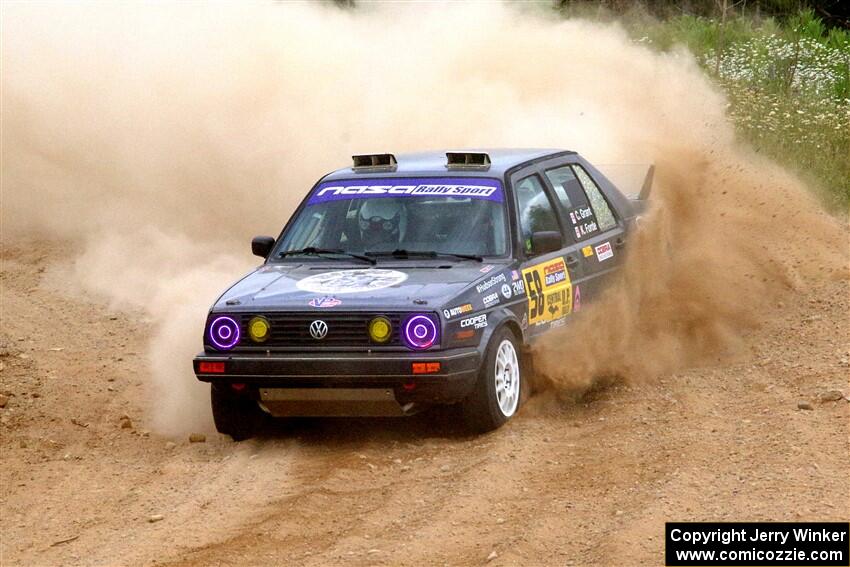 Cory Grant / Kevin Forde VW Jetta on SS1, J5 North.