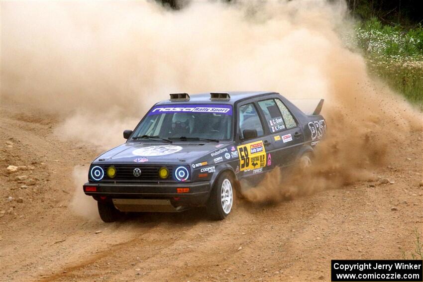 Cory Grant / Kevin Forde VW Jetta on SS1, J5 North.