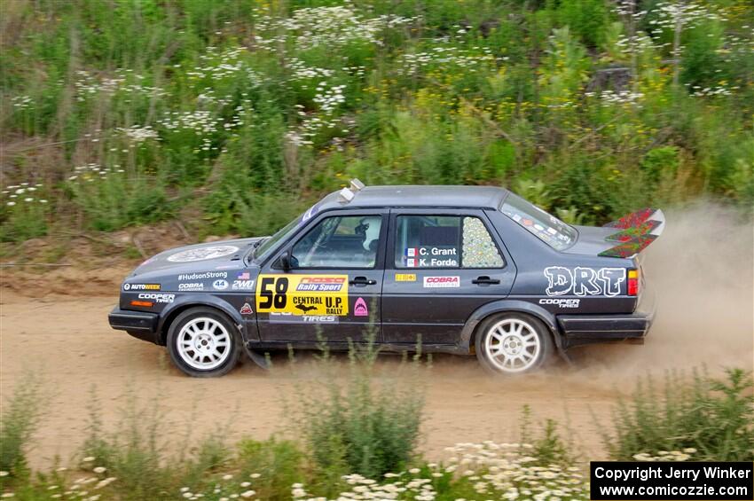 Cory Grant / Kevin Forde VW Jetta on SS1, J5 North.