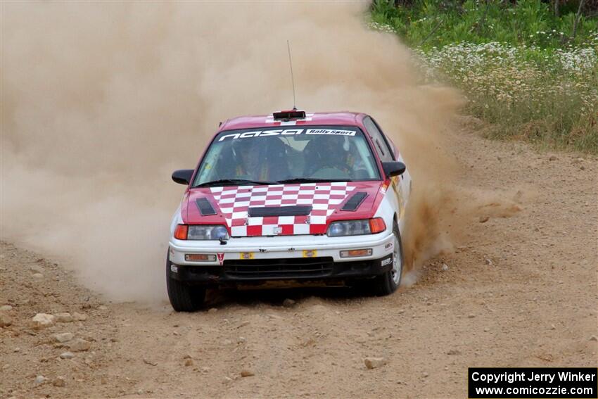 Sean Burke / Max Burke Honda CRX on SS1, J5 North.