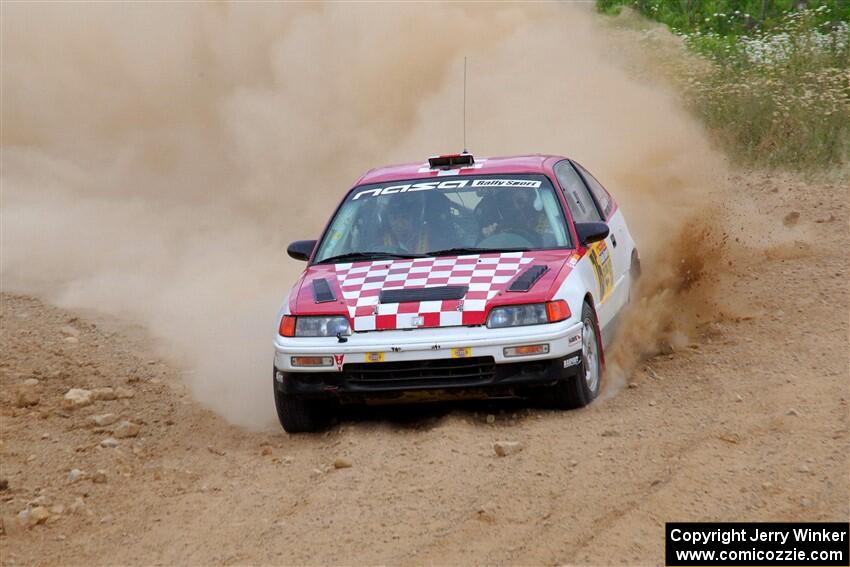 Sean Burke / Max Burke Honda CRX on SS1, J5 North.