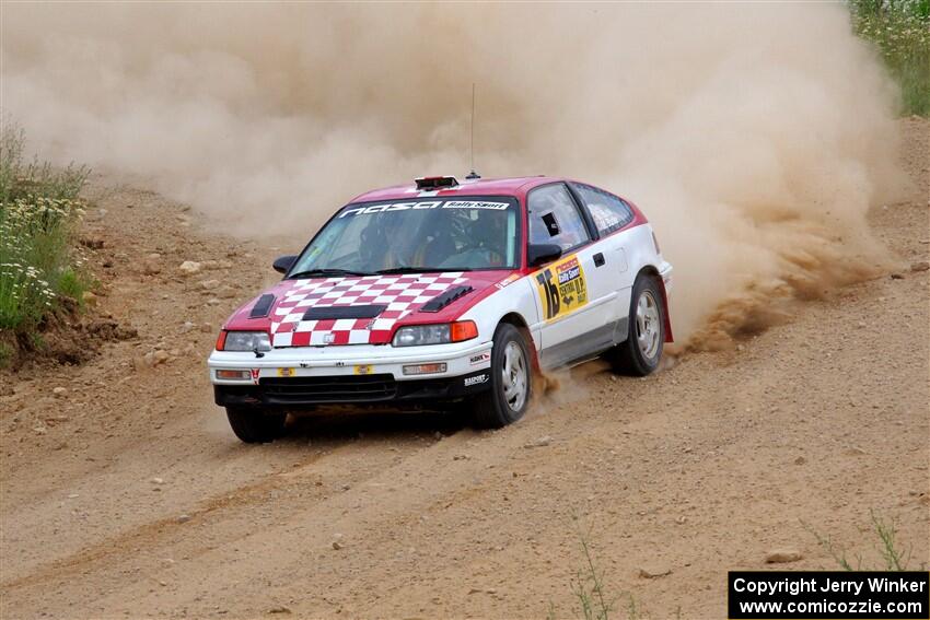 Sean Burke / Max Burke Honda CRX on SS1, J5 North.