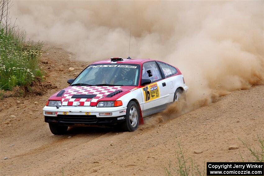 Sean Burke / Max Burke Honda CRX on SS1, J5 North.