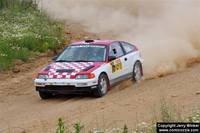 Sean Burke / Max Burke Honda CRX on SS1, J5 North.