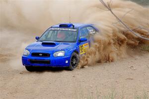 Eric Lind / Alicia Kozakiewicz Subaru WRX STi on SS1, J5 North.