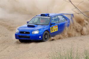 Eric Lind / Alicia Kozakiewicz Subaru WRX STi on SS1, J5 North.