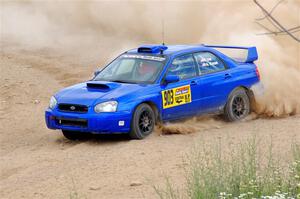 Eric Lind / Alicia Kozakiewicz Subaru WRX STi on SS1, J5 North.