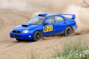 Eric Lind / Alicia Kozakiewicz Subaru WRX STi on SS1, J5 North.