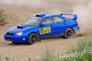 Eric Lind / Alicia Kozakiewicz Subaru WRX STi on SS1, J5 North.