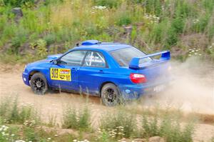 Eric Lind / Alicia Kozakiewicz Subaru WRX STi on SS1, J5 North.