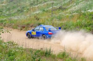 Eric Lind / Alicia Kozakiewicz Subaru WRX STi on SS1, J5 North.