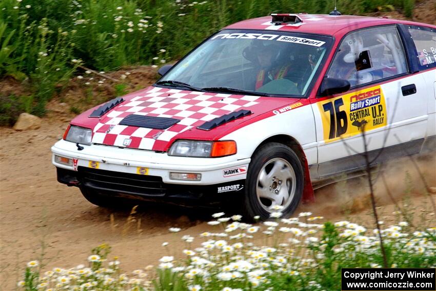 Sean Burke / Max Burke Honda CRX on SS1, J5 North.