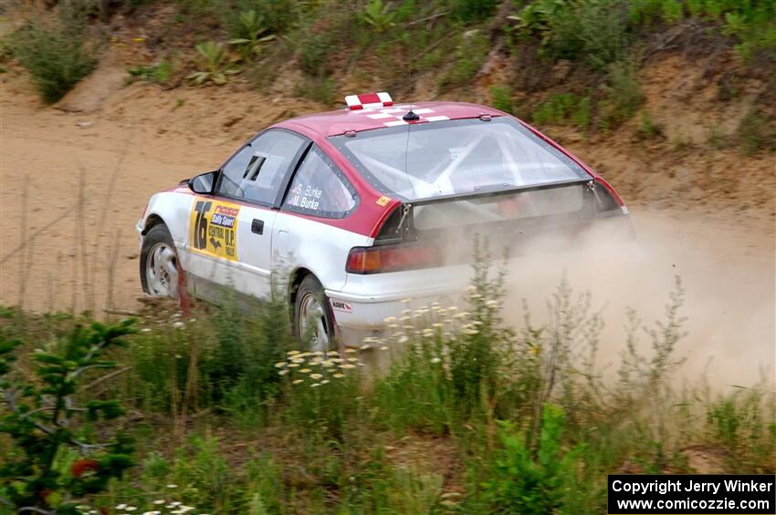 Sean Burke / Max Burke Honda CRX on SS1, J5 North.