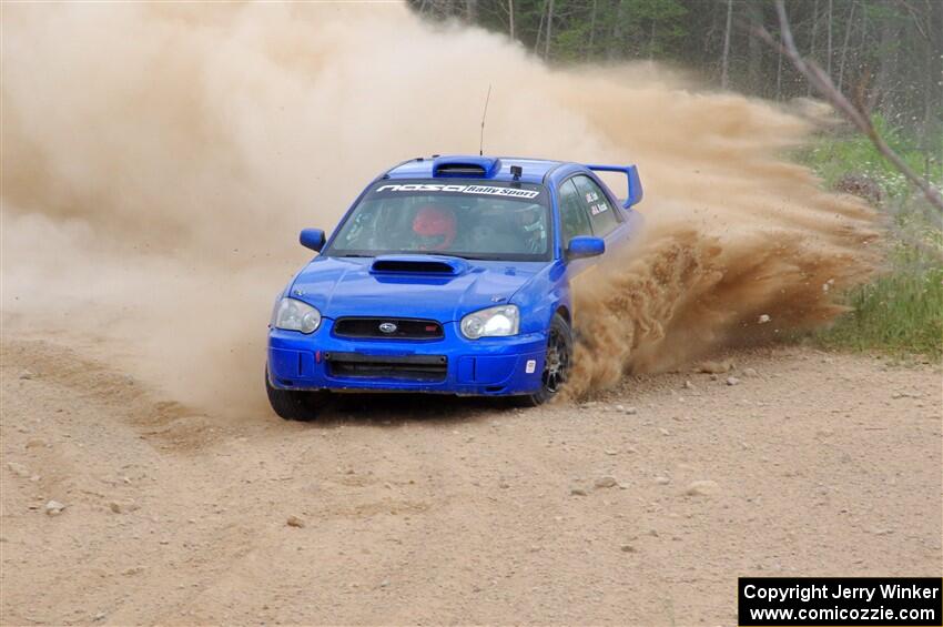 Eric Lind / Alicia Kozakiewicz Subaru WRX STi on SS1, J5 North.