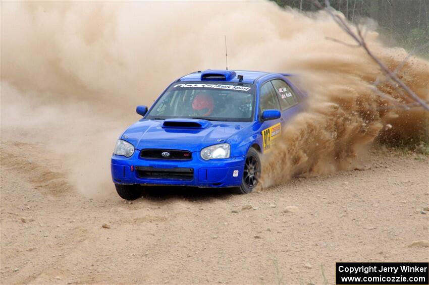 Eric Lind / Alicia Kozakiewicz Subaru WRX STi on SS1, J5 North.