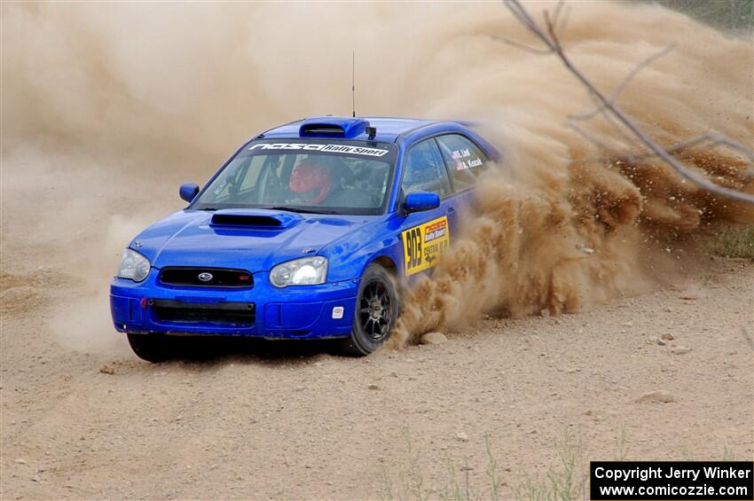 Eric Lind / Alicia Kozakiewicz Subaru WRX STi on SS1, J5 North.