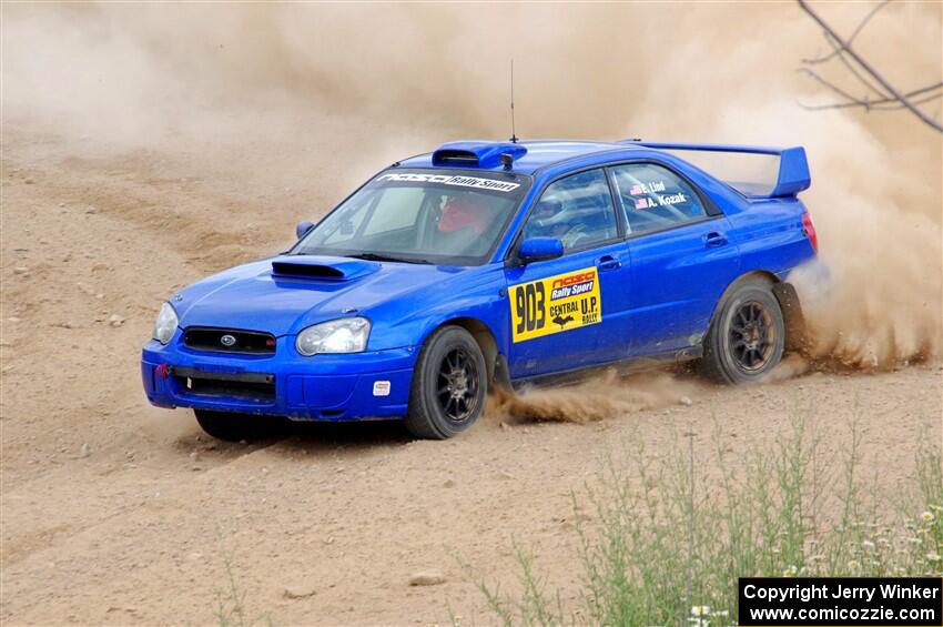 Eric Lind / Alicia Kozakiewicz Subaru WRX STi on SS1, J5 North.