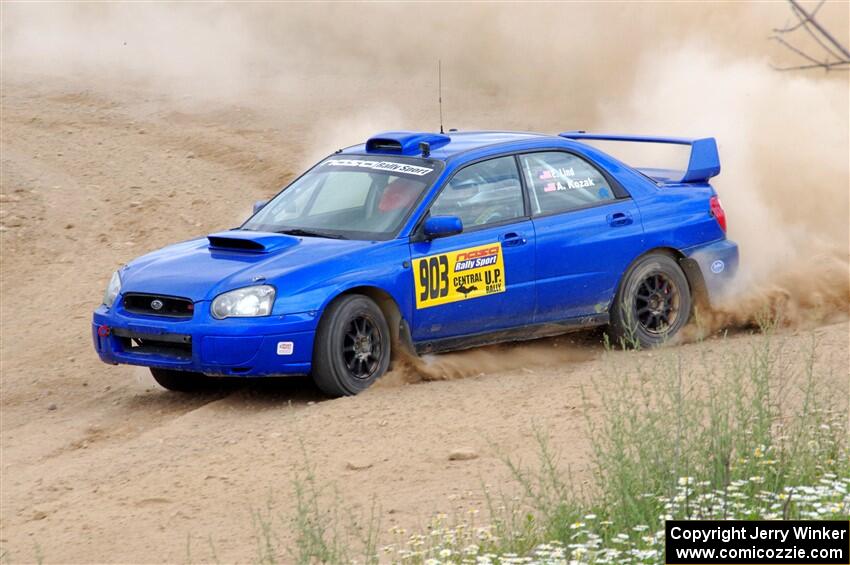 Eric Lind / Alicia Kozakiewicz Subaru WRX STi on SS1, J5 North.