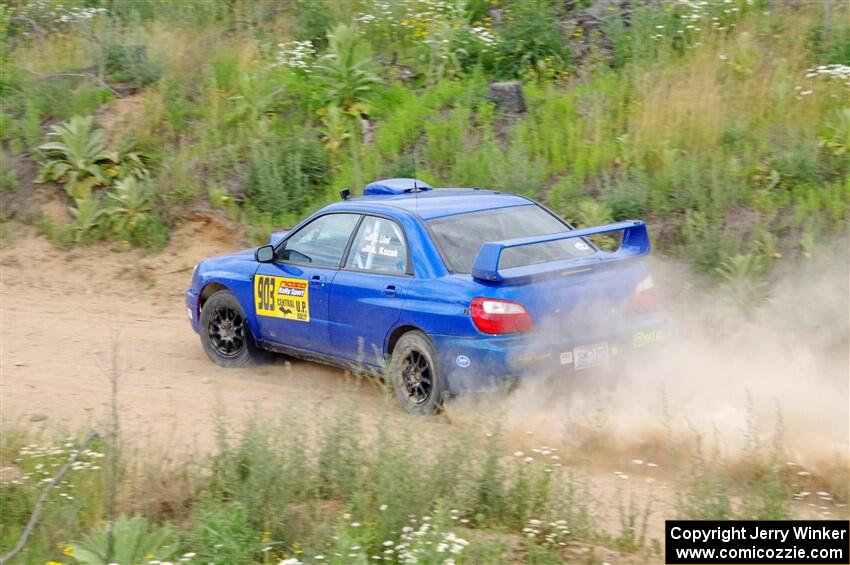 Eric Lind / Alicia Kozakiewicz Subaru WRX STi on SS1, J5 North.