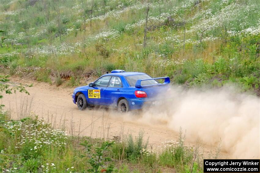 Eric Lind / Alicia Kozakiewicz Subaru WRX STi on SS1, J5 North.