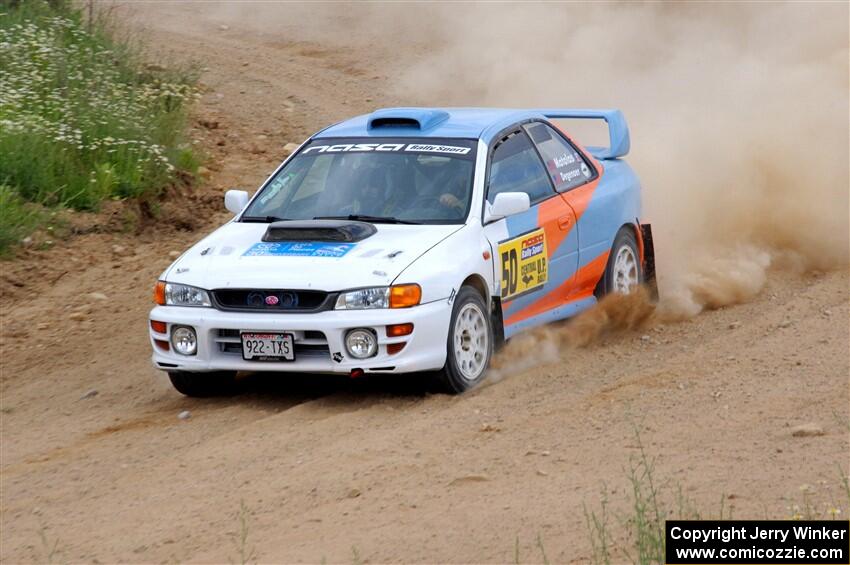 Tyler Matalas / Izaak Degenaer Subaru Impreza LX on SS1, J5 North.