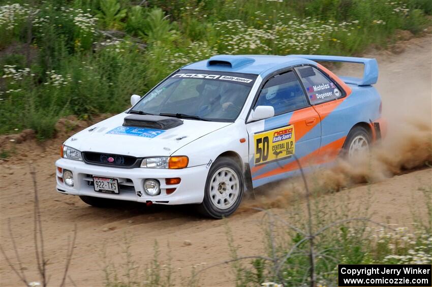 Tyler Matalas / Izaak Degenaer Subaru Impreza LX on SS1, J5 North.