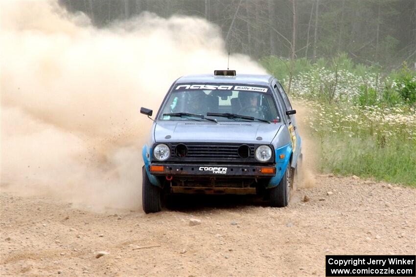 Mark Rokus / Tabitha Lohr VW GTI on SS1, J5 North.