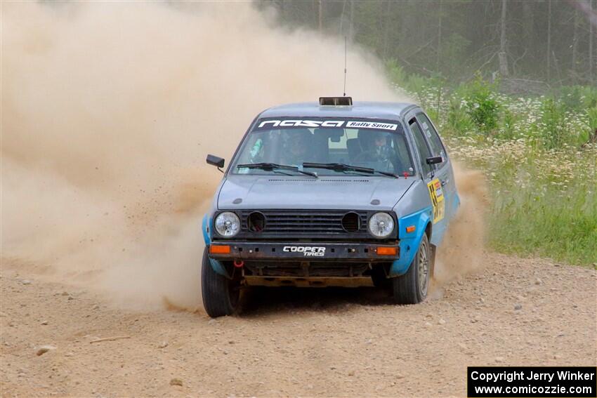 Mark Rokus / Tabitha Lohr VW GTI on SS1, J5 North.