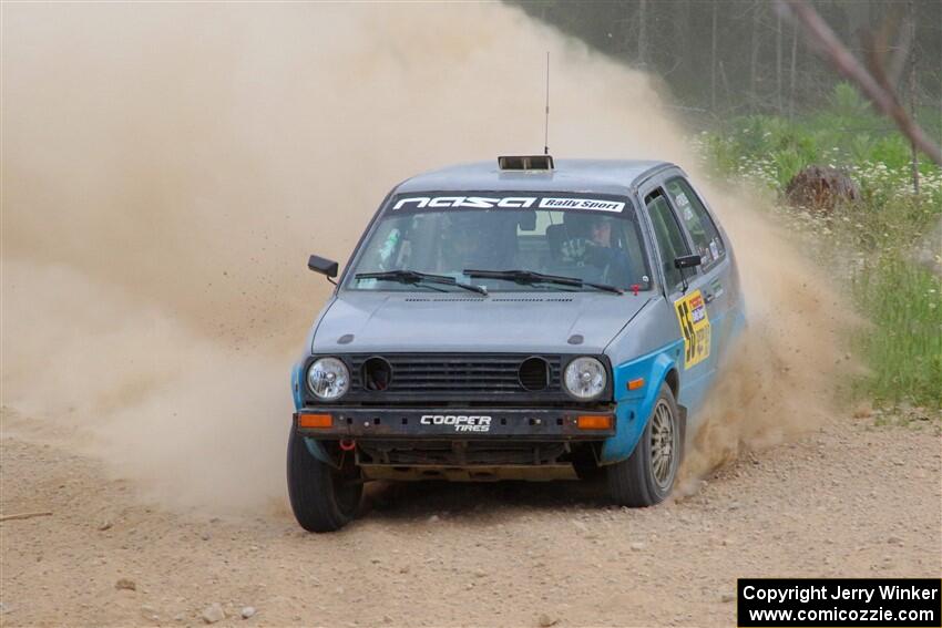 Mark Rokus / Tabitha Lohr VW GTI on SS1, J5 North.