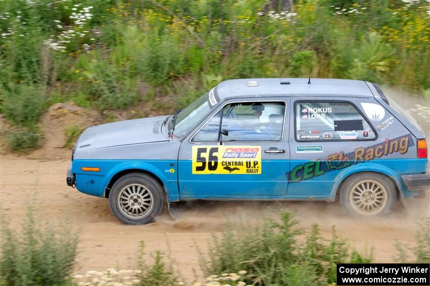 Mark Rokus / Tabitha Lohr VW GTI on SS1, J5 North.