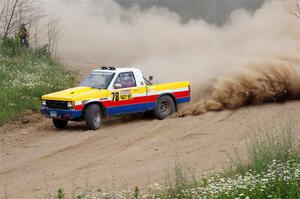 Scott Parrott / Ian Holmes Chevy S-10 on SS1, J5 North.