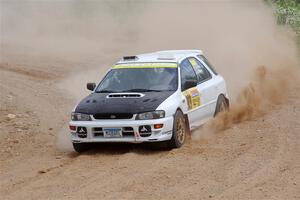 Aidan Hicks / John Hicks Subaru Impreza Wagon on SS1, J5 North.