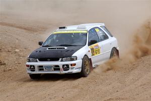 Aidan Hicks / John Hicks Subaru Impreza Wagon on SS1, J5 North.