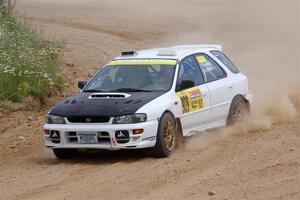 Aidan Hicks / John Hicks Subaru Impreza Wagon on SS1, J5 North.