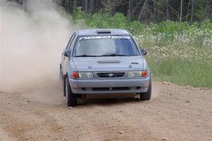 Dexter Clark / William Marenich Nissan Sentra SE-R on SS1, J5 North.