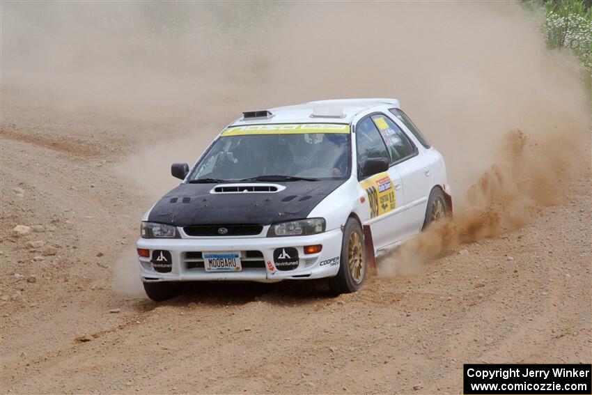 Aidan Hicks / John Hicks Subaru Impreza Wagon on SS1, J5 North.