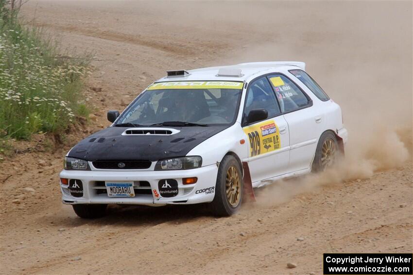 Aidan Hicks / John Hicks Subaru Impreza Wagon on SS1, J5 North.